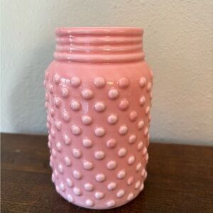 New Pink Textured Ceramic Vase